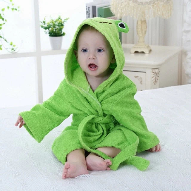 Kuschelige Baby-Tierbademäntel für süße Entspannung