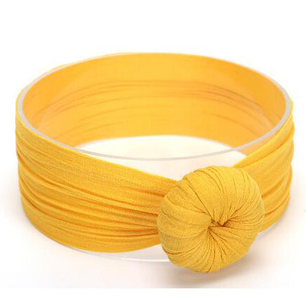 Baby Turban Stirnband Mädchen – Weiches Knotenmuster Haarband