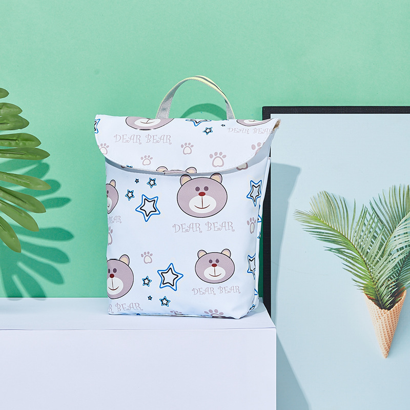 Wasserdichte Windeltasche mit Reißverschluss – Wetbag für Kinderwagen