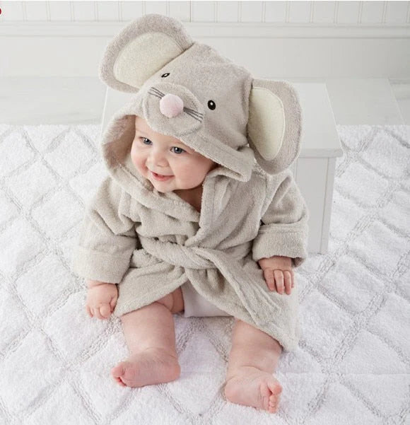 Kuschelige Baby-Tierbademäntel für süße Entspannung