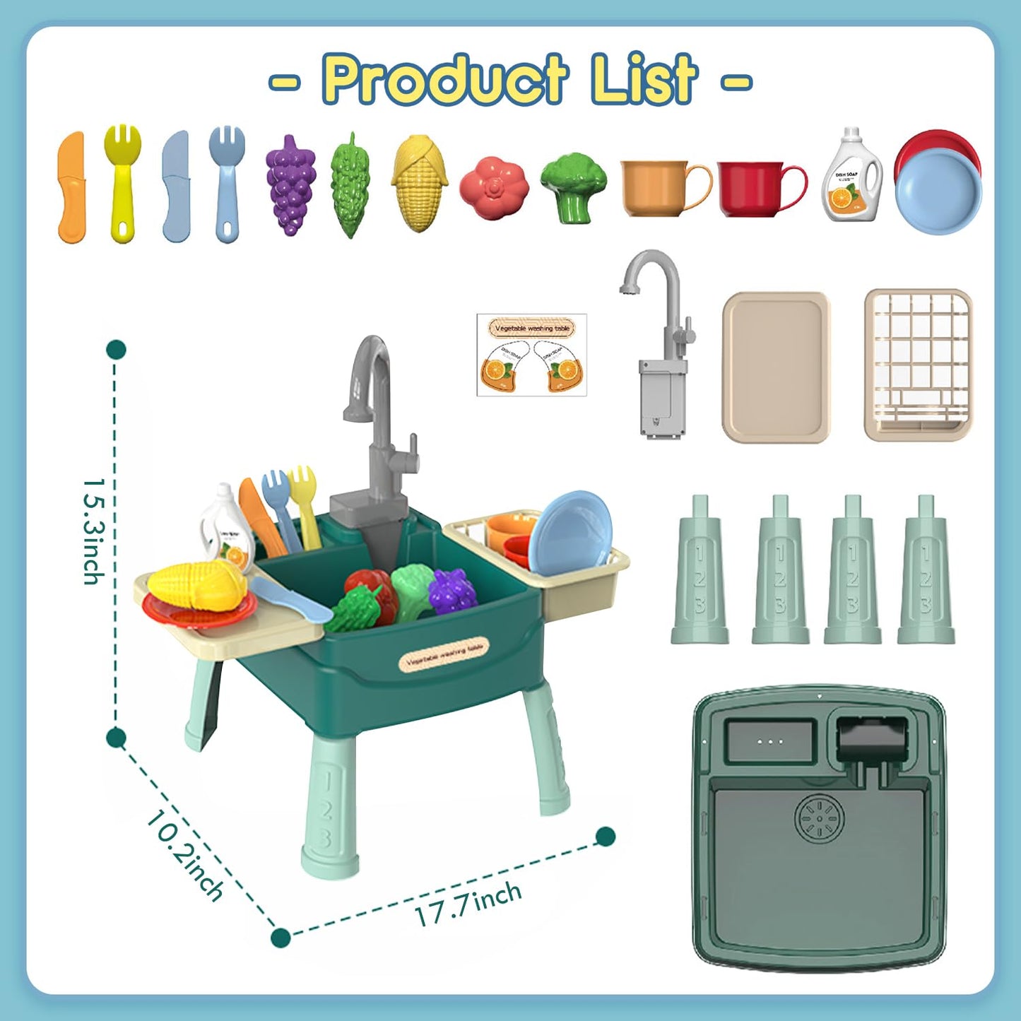 WasserWunder - Spielküche mit Magischem Wasserhahn