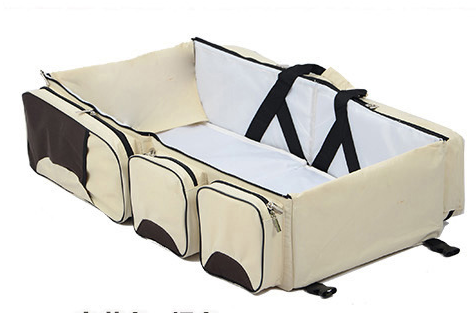 Praktisches Baby Reisebett mit Aufbewahrungstaschen – Faltbares Babybett