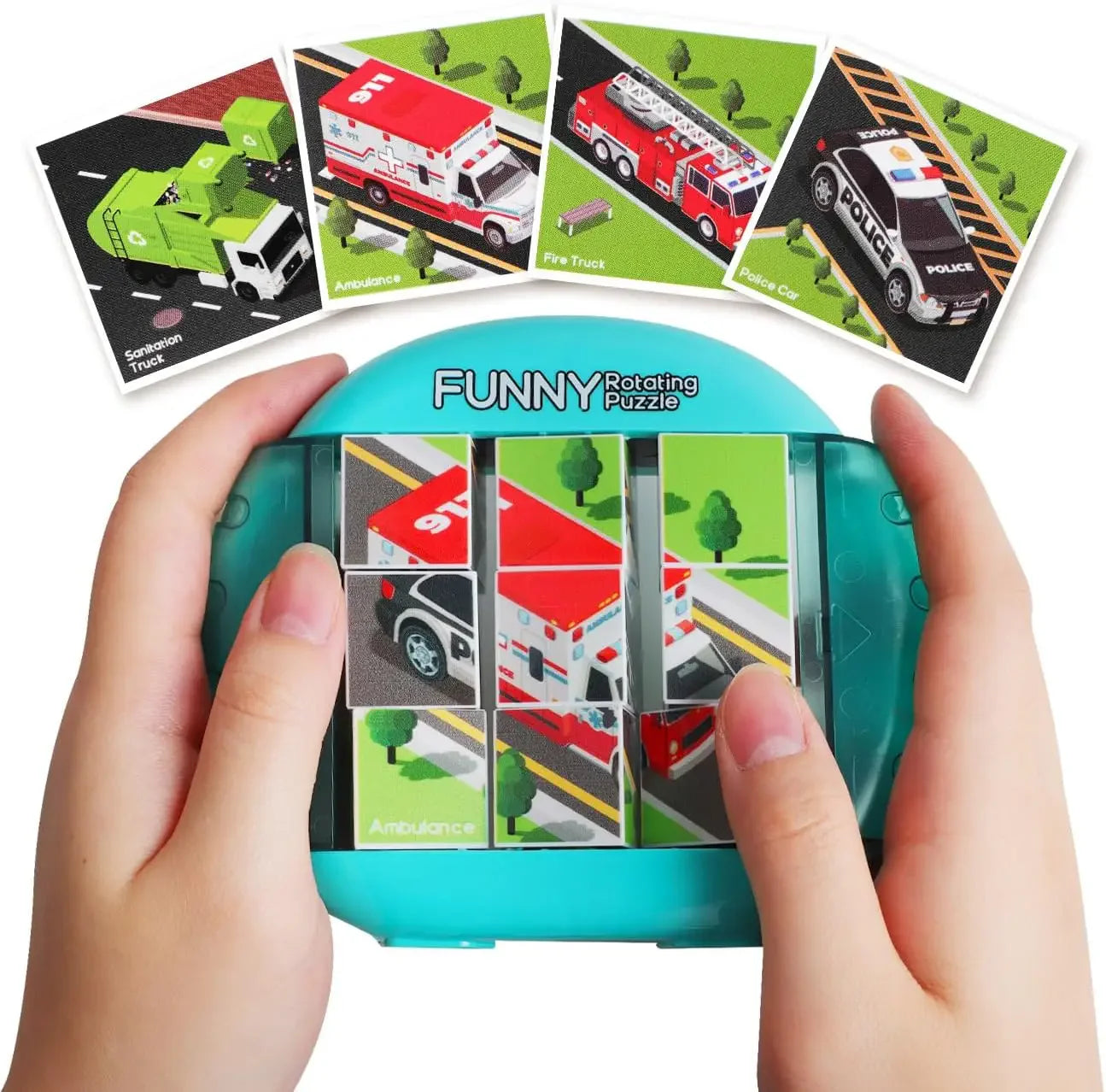 Endloser Puzzlespaß – Drehpuzzle für Kinder mit Tieren