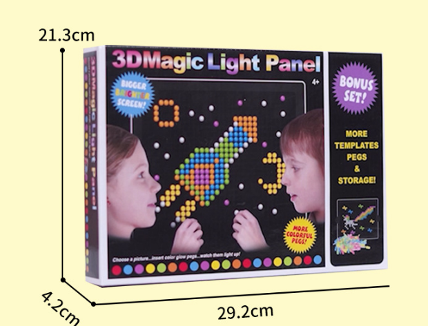 Kreatives Leuchtspiel – Magisches Lichtstecker Set