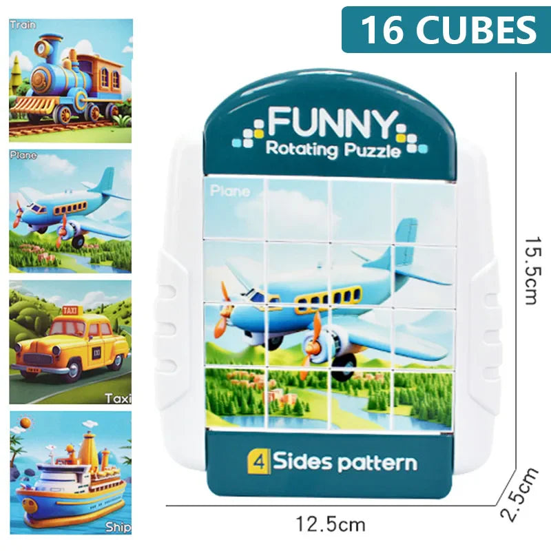 Endloser Puzzlespaß – Drehpuzzle für Kinder mit Tieren
