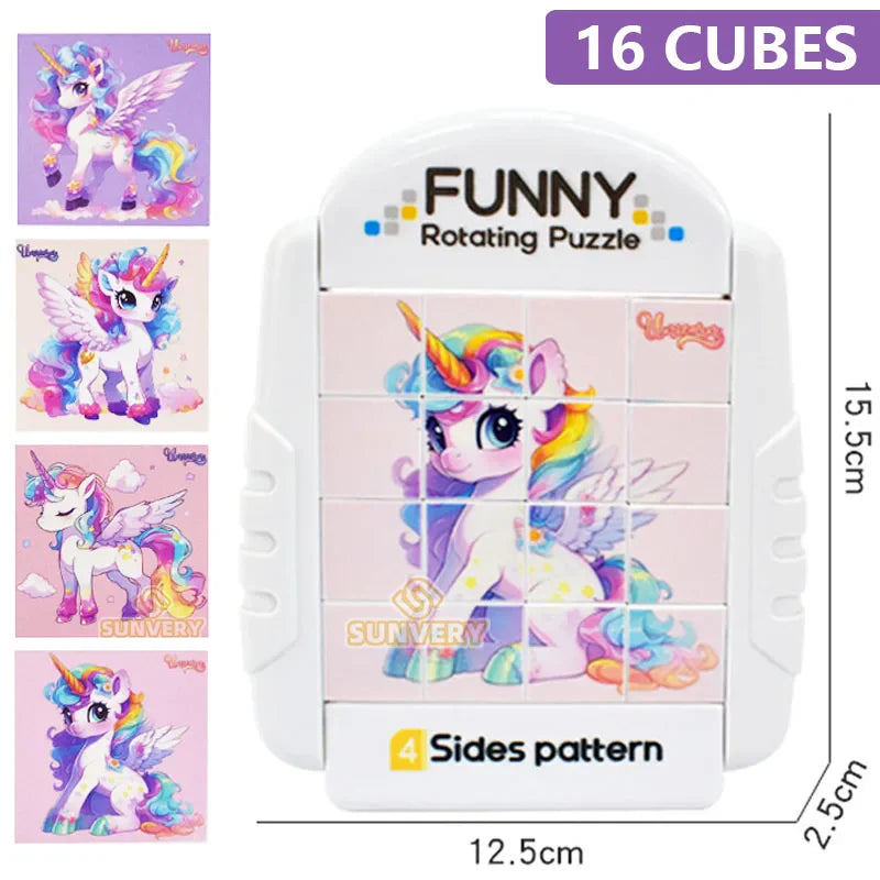 Endloser Puzzlespaß – Drehpuzzle für Kinder mit Tieren
