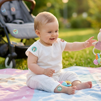 Natürliche Aufkleber zum Schutz vor Mücken für Kinder und Babies (100 Stück)