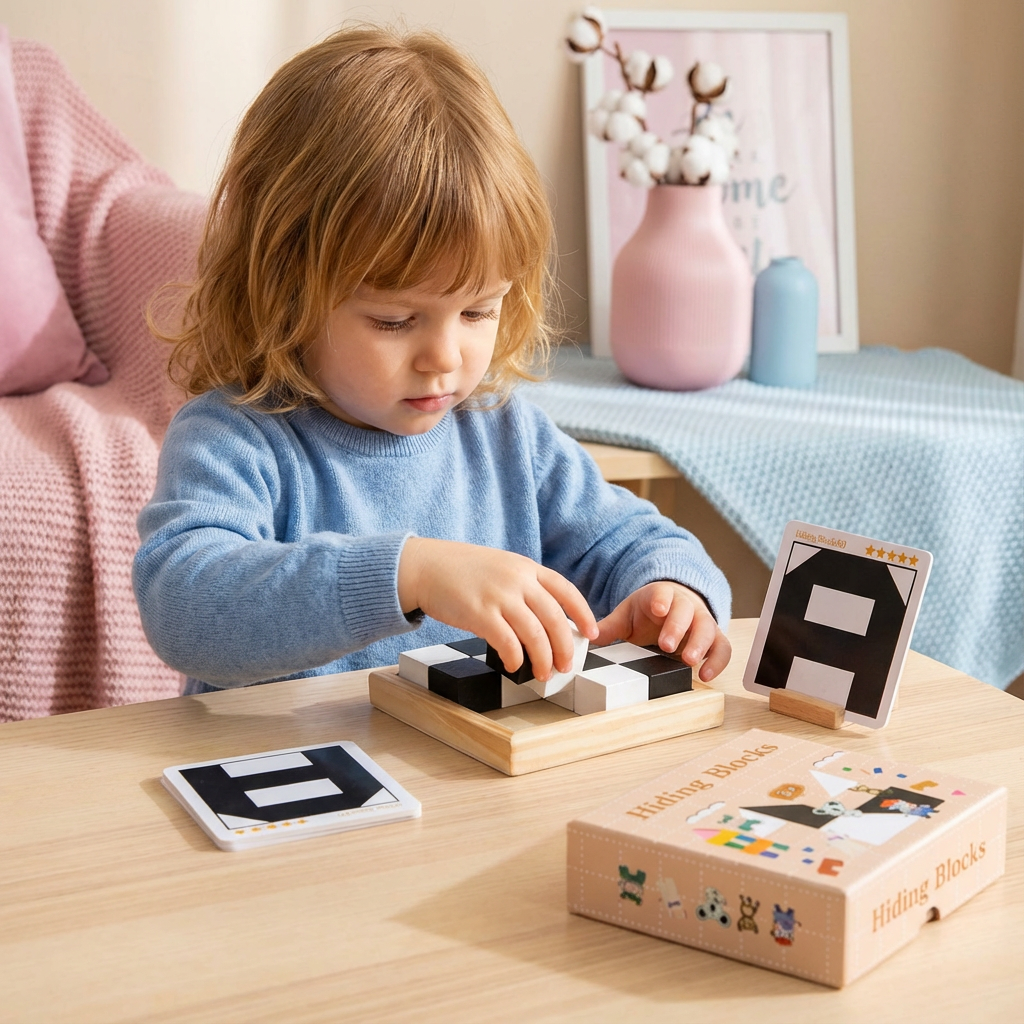 Zweifarbiges Logikrätsel Spiel im Taschenformat