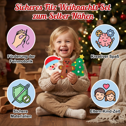 Sicheres Filz Weihnachts Set zum Selber Nähen