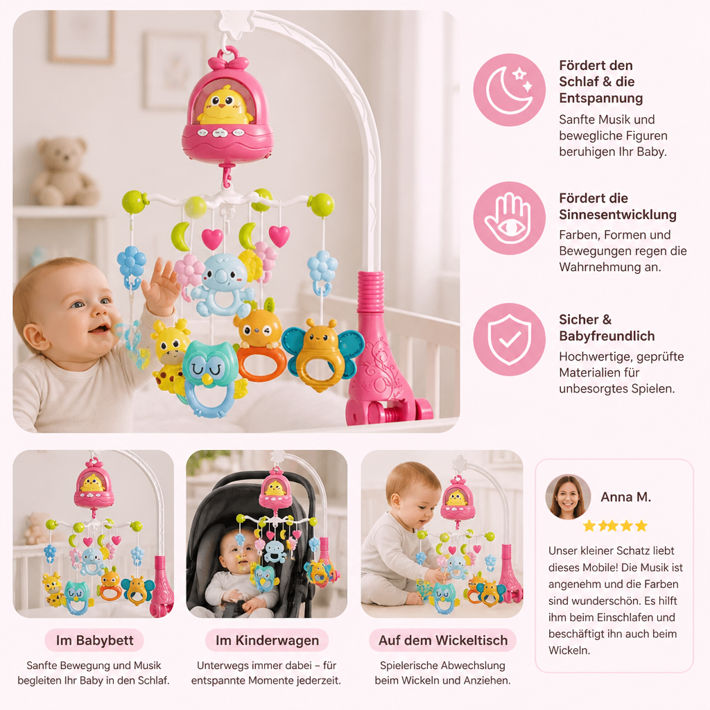 Mobile Spielzeug für Babybett & Wickeltisch