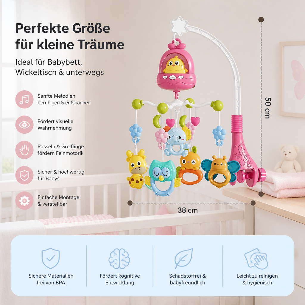 Mobile Spielzeug für Babybett & Wickeltisch
