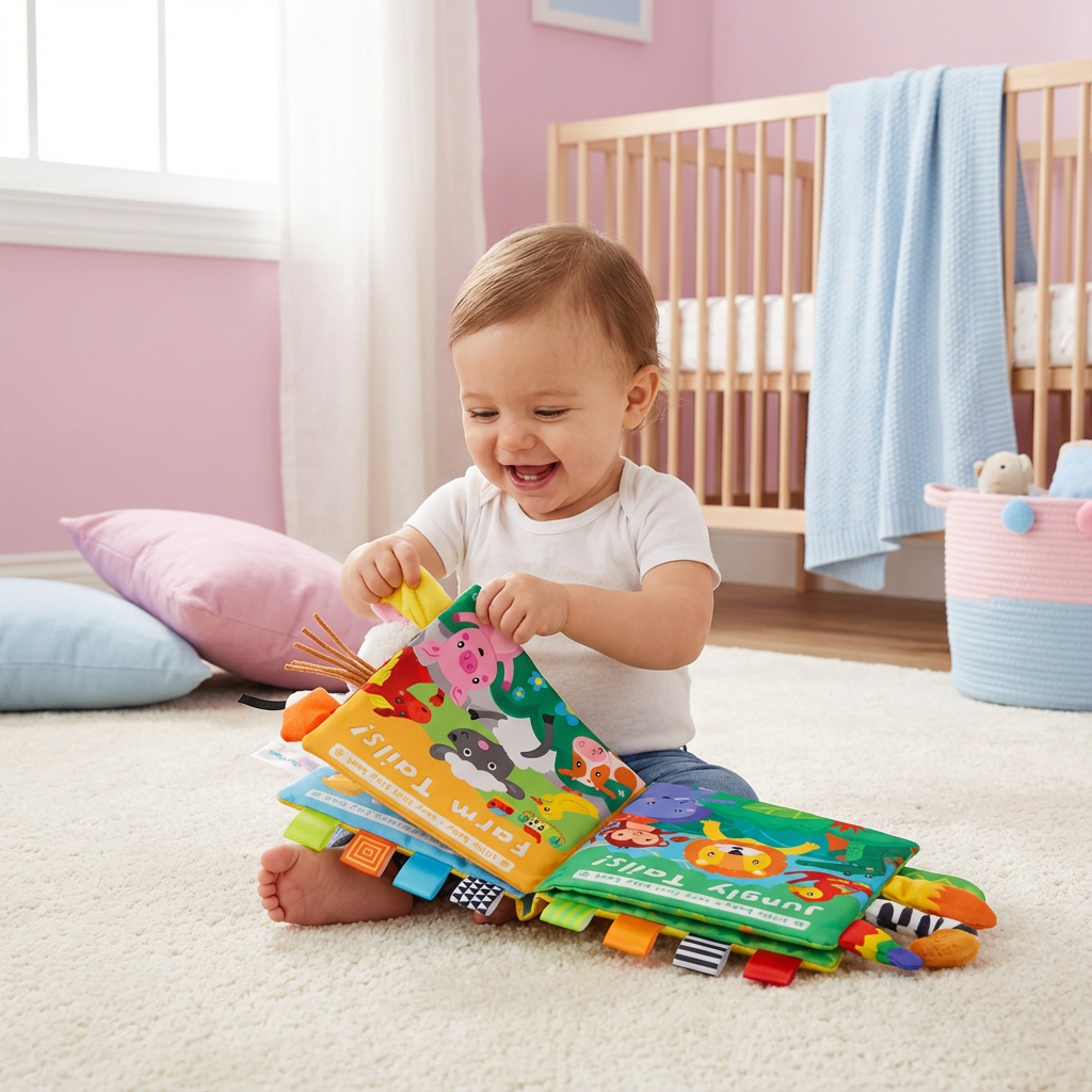 Sensorisches Knister Geschichten Buch für Kleinkinder