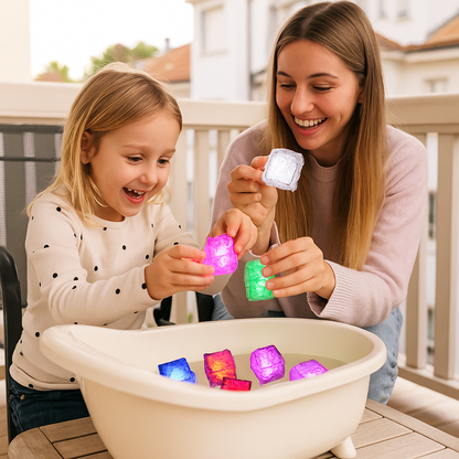 Aufleuchtende Bade Würfel Spielzeug für Kinder 6er Set