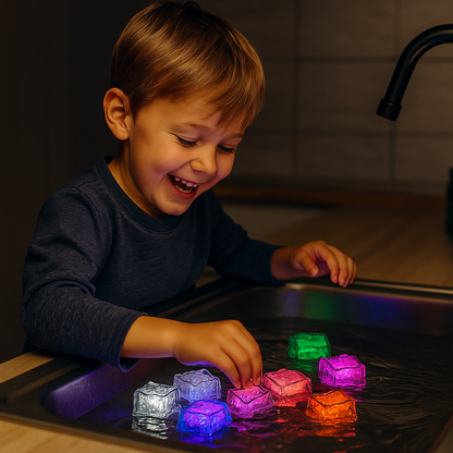 Aufleuchtende Bade Würfel Spielzeug für Kinder 6er Set