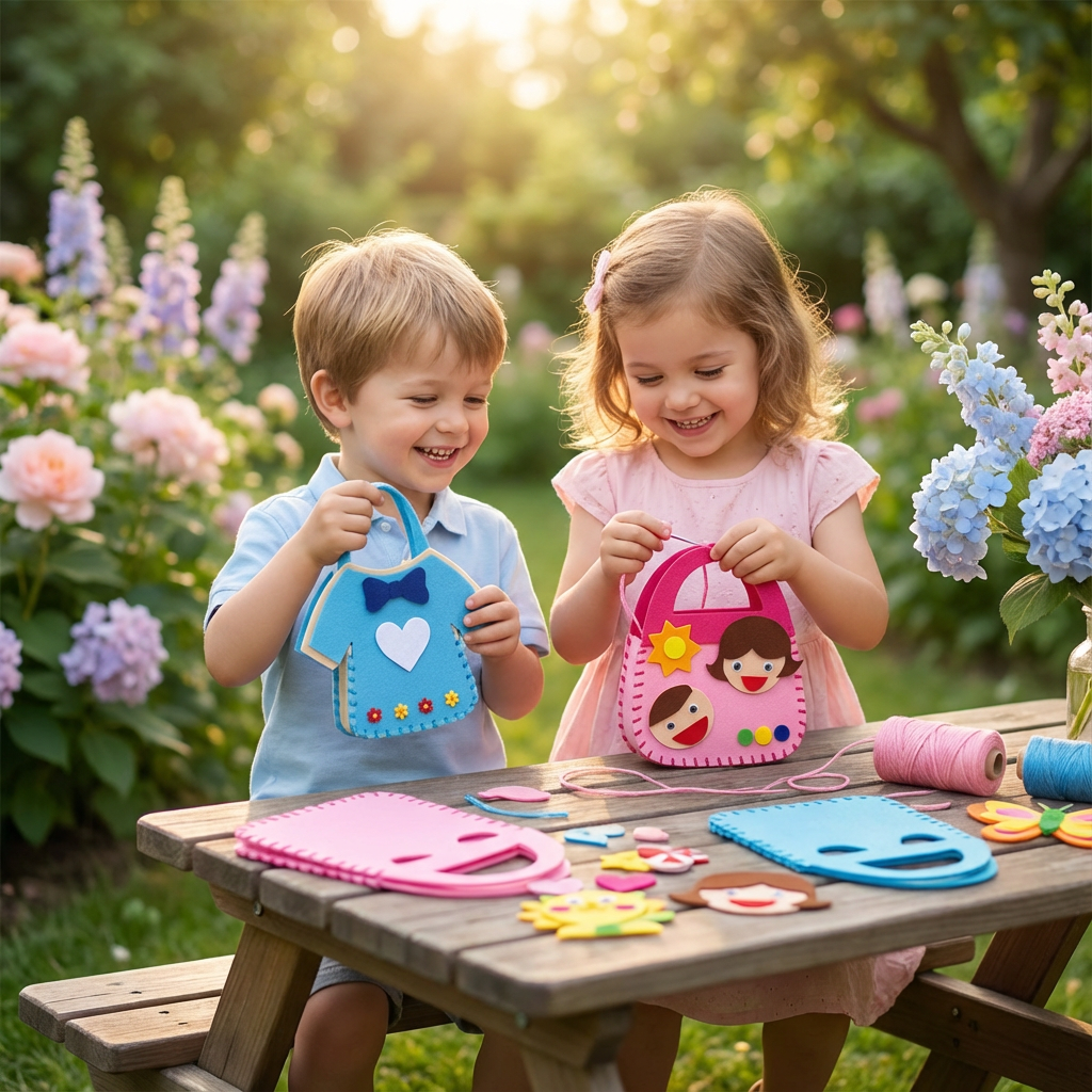Sichere Filz Täschen Set Zum Selber Nähen