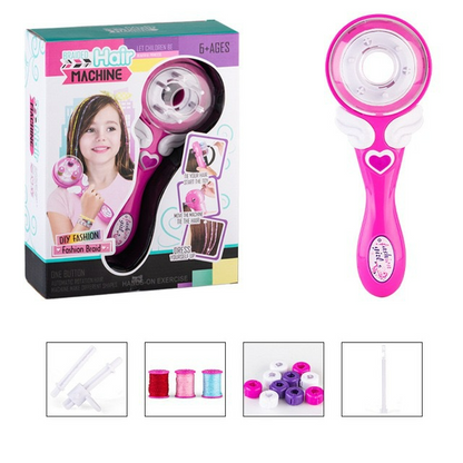 Elektrische Haarflechtmaschine für Kinder – DIY Flechtset mit Zubehör & Perlen