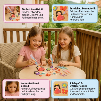 Zauberhafte Perlenmalerei – DIY Set für Kinder