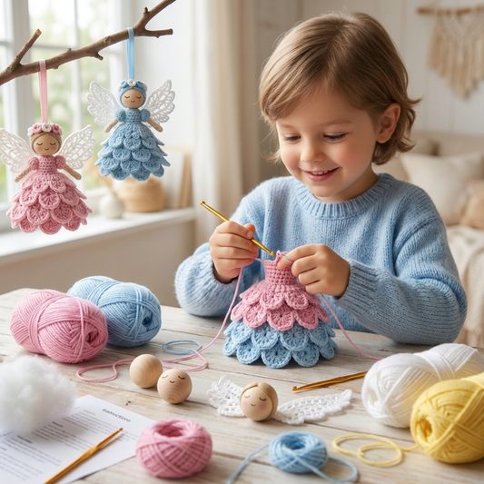 Gehäkelte Engel - Set zum Selber Machen