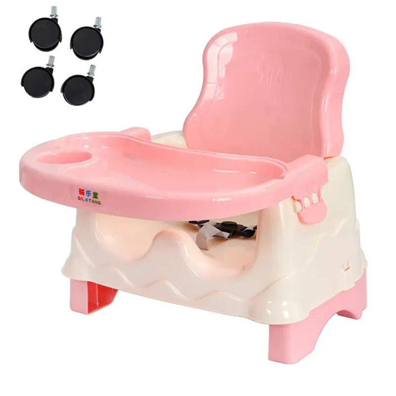 Multifunktionaler Baby-Hochstuhl mit Tisch & Sicherheitsgurt