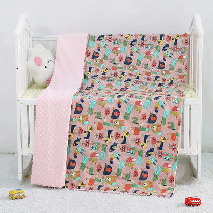 Weiche Baby-Decke – Kuschelige, doppelseitige Bettdecke für Babys