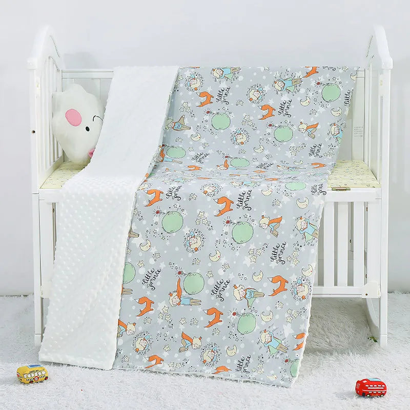 Weiche Baby-Decke – Kuschelige, doppelseitige Bettdecke für Babys