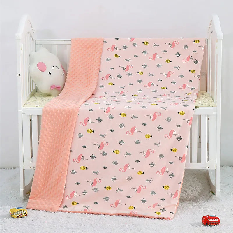 Weiche Baby-Decke – Kuschelige, doppelseitige Bettdecke für Babys