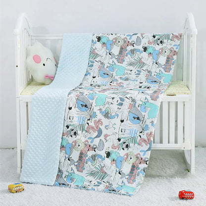 Weiche Baby-Decke – Kuschelige, doppelseitige Bettdecke für Babys