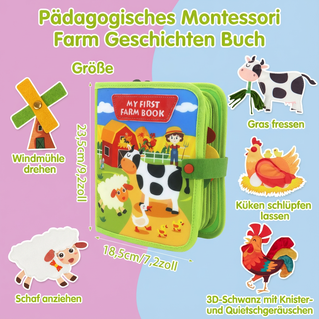 Pädagogisches Montessori Farm Geschichten Buch