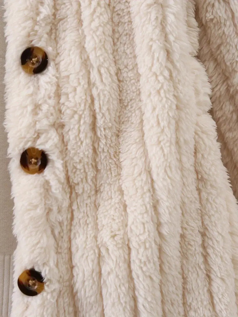 Innenfutter aus weichem Fleece für Mädchen – Warmer Wintermantel mit Kapuze