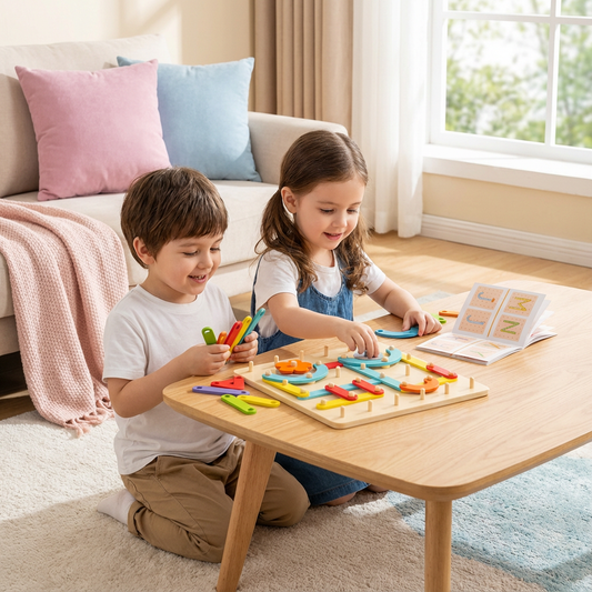 Kreatives Montessori Nagel Puzzle Spielzeug aus Holz