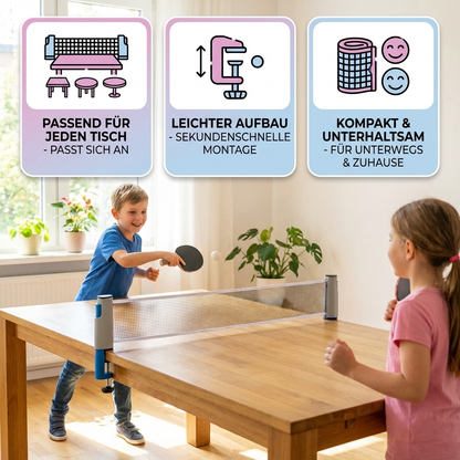 Anpassbares Tischtennis Set - Passend für Jeden Tisch!
