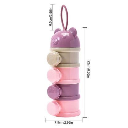 Baby Milchpulver Spender – Stapelbarer Behälter für Milchpulver & Snacks