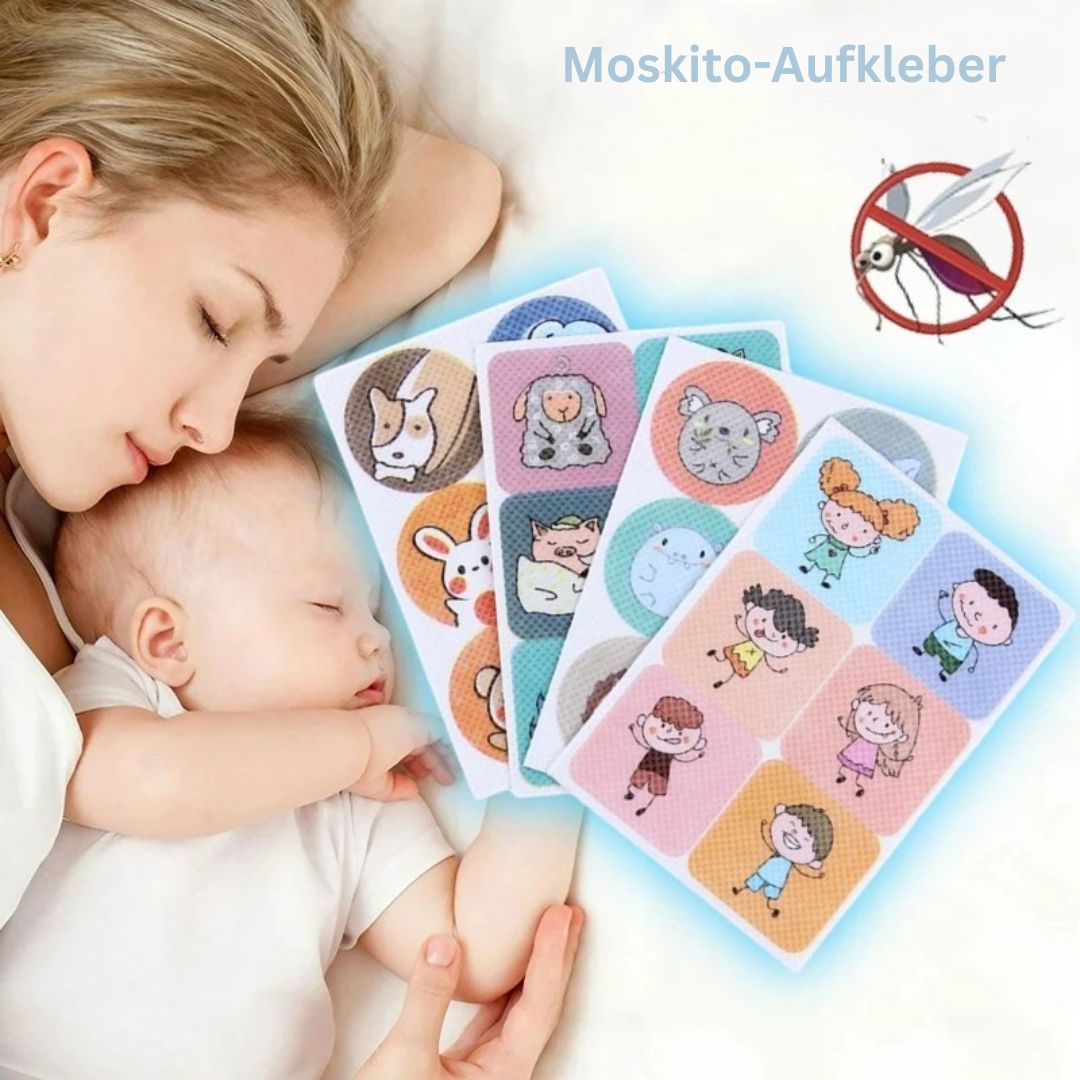 Natürliche Aufkleber zum Schutz vor Mücken für Kinder und Babies (100 Stück)
