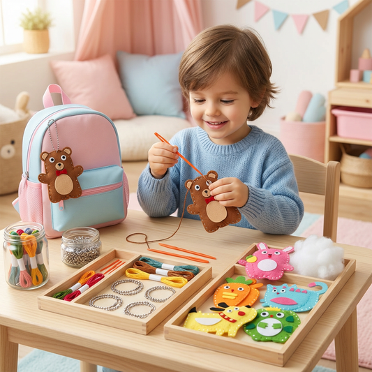 Sicheres Filz Tier Set Zum Selber Nähen