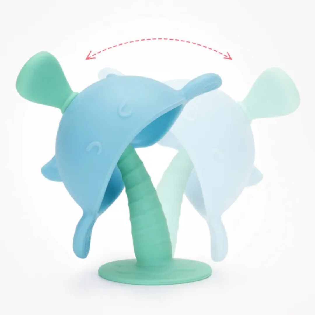 Baby Beißring Wal aus Silikon – Sicheres Teething Spielzeug für Babys