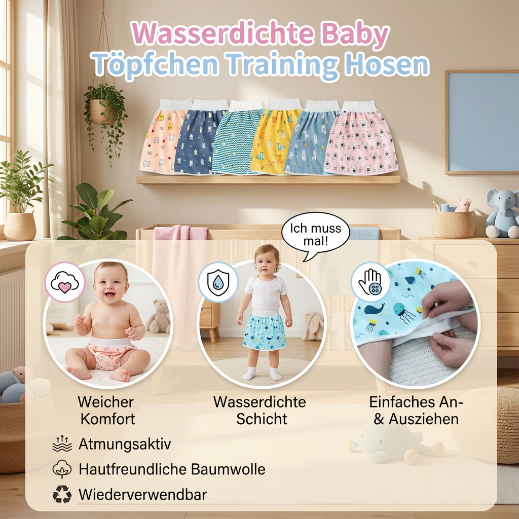 Wasserdichte Baby Töpfchen Training Hosen