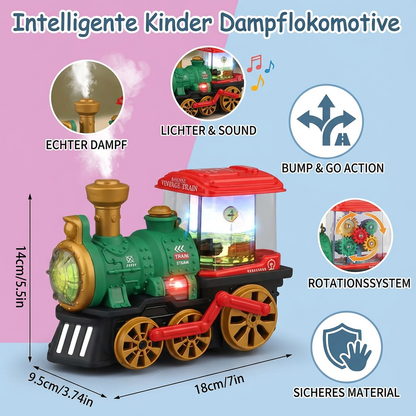 Intelligente Kinder Dampflokomotive mit Echtem Dampf