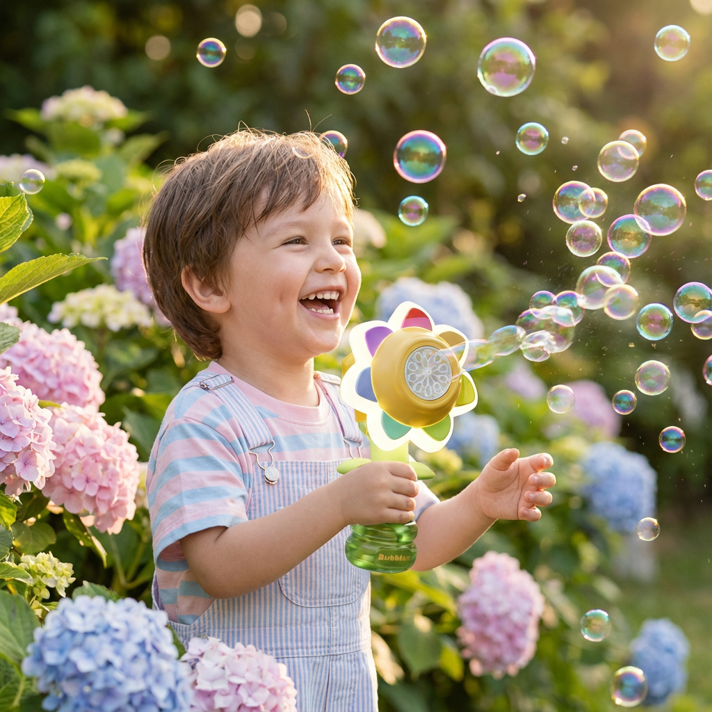 Tanzende Seifenblasen Blume