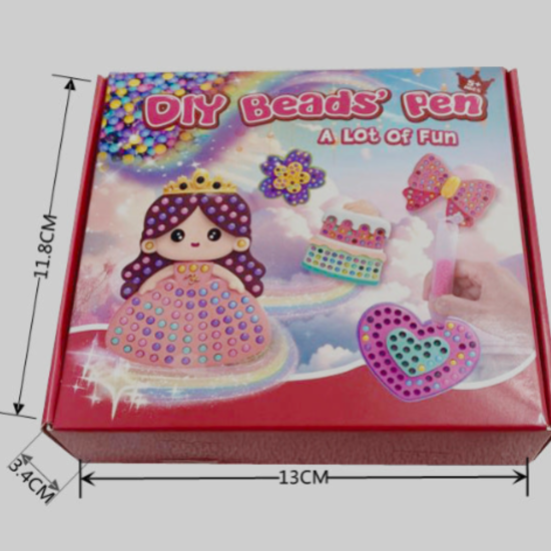 Zauberhafte Perlenmalerei – DIY Set für Kinder