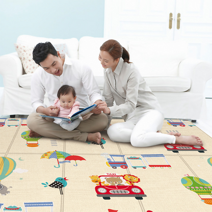 Faltbare Baby-Spielmatte mit buntem Design