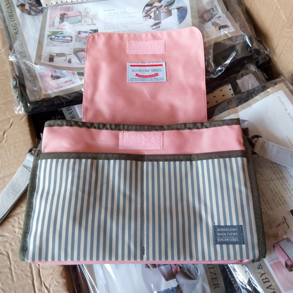 Große Wickeltasche mit Fächern für Fläschchen, Windeln & Zubehör