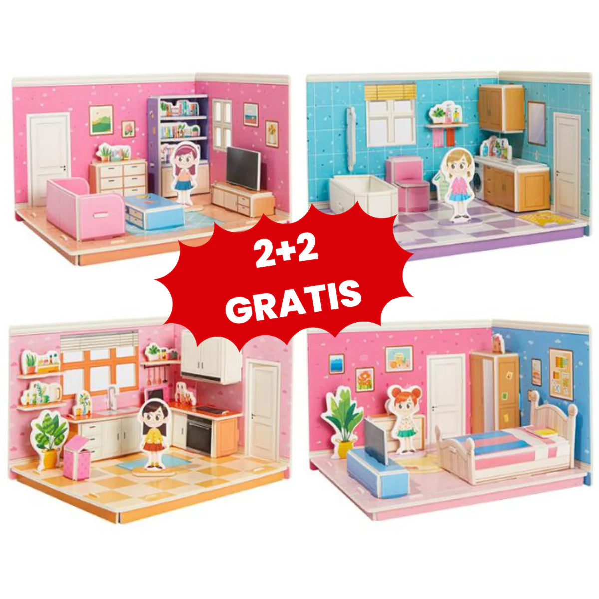Kreatives 3D-Puzzle – Traumhaus zum Spielen & Gestalten