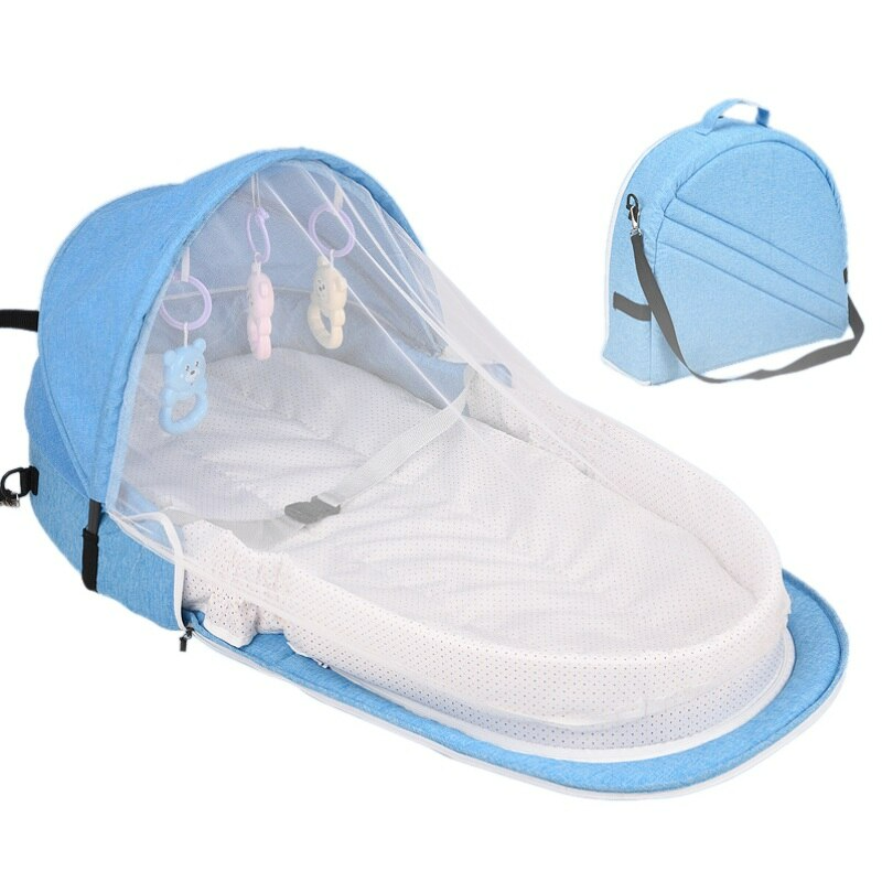 Baby Reisebett mit Moskitonetz – Tragbar & Leicht, Ideal für Reisen