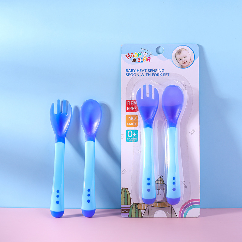 Kinder Besteck Set – Löffel und Gabel mit Silikon Griff – Sicher und Rutschfest