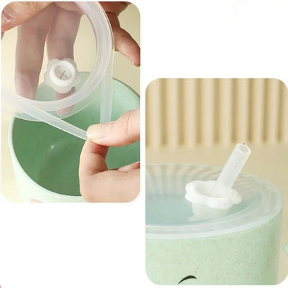 Kinder Trinkbecher mit Strohhalm