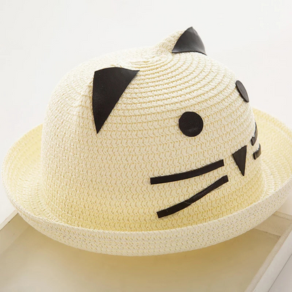 Sonnenhut für Babys mit Katzenohr-Design – Stylischer Sommerhut für Kinder