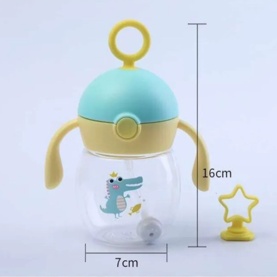 Baby Trinkflasche mit Griff – BPA-frei & Auslaufsicher mit Tiermotiv