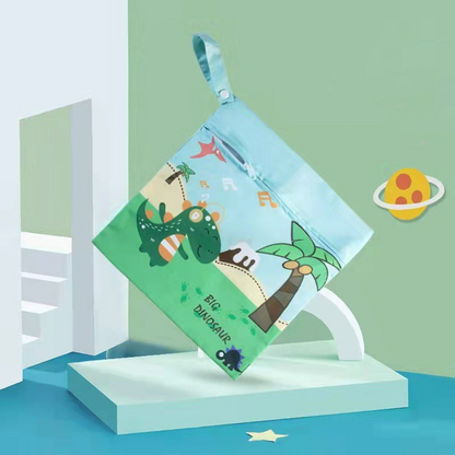 Wasserdichte Windeltasche mit Reißverschluss – Wetbag für Kinderwagen
