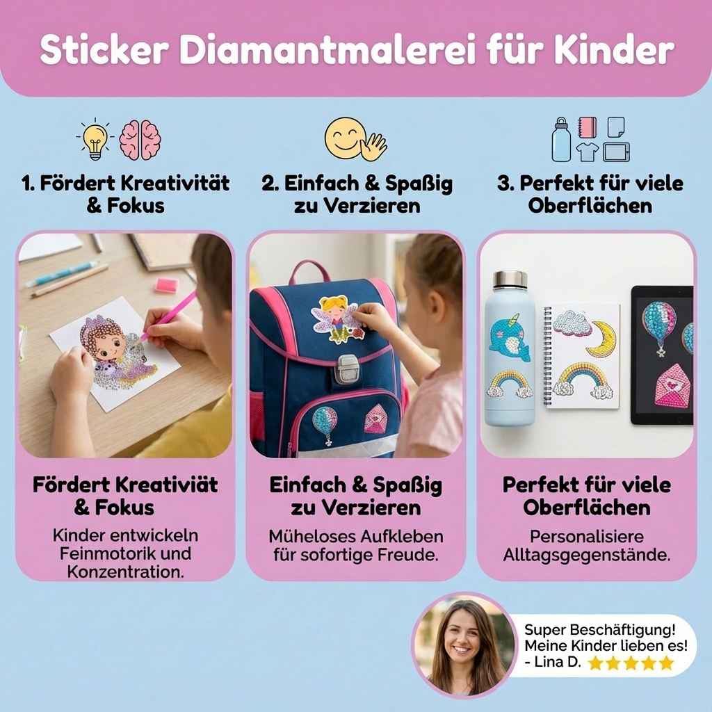 Sticker Diamantmalerei für Kinder
