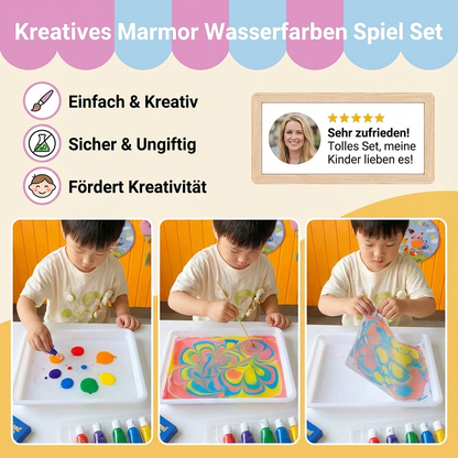 Kreatives Marmor Wasserfarben Spiel Set